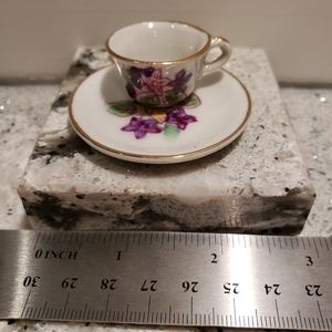 Smallest antique porcelain tea cup made in Japan.